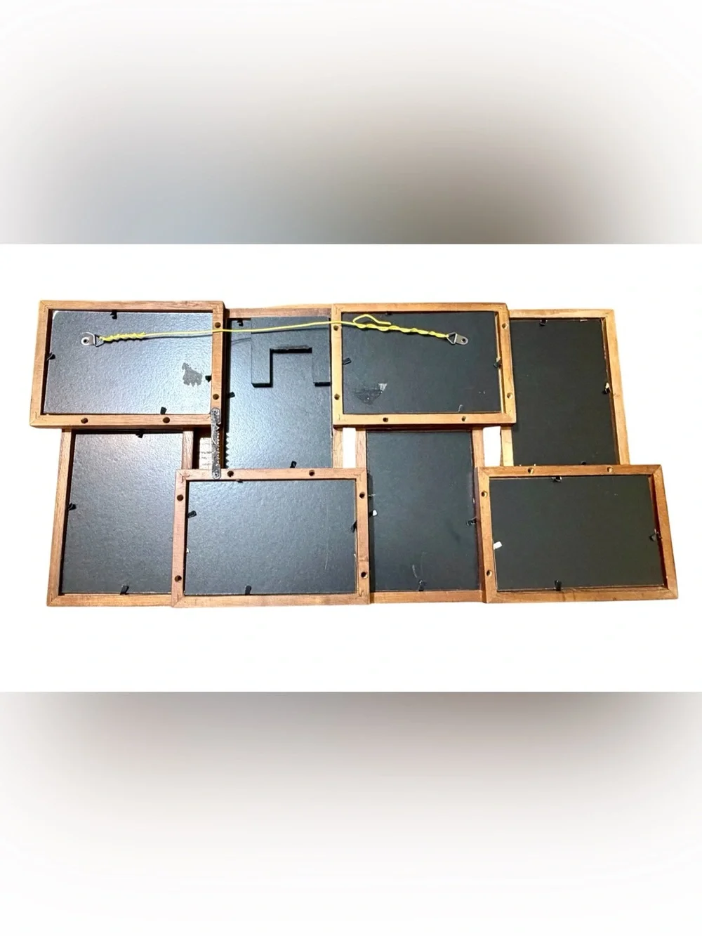 Wood 8-Opening Collage Picture Frame Wall Hanging 23